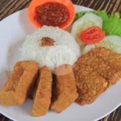 Lalapan Tempe Tahu   Nasi