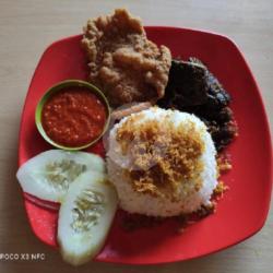 Nasi Kulit Paru Sapi