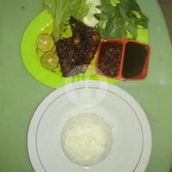 Nasi Putihtahu Tempe  Bakar Pedas/manis