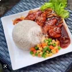 Steak Chiken Nasi Fire