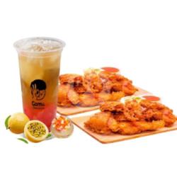 Paket Markisa Tea   Tulang Crispy