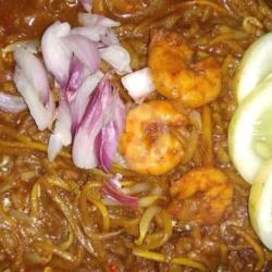 Mie Aceh Sosis Udang Telur Tumis,