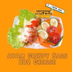 Nasi Ayam Crispy Saus Bbq Keju