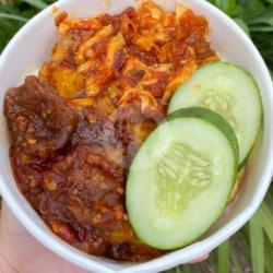 Ricebowl Daging Dendeng Kentang Mix Ayam Suwir Balado