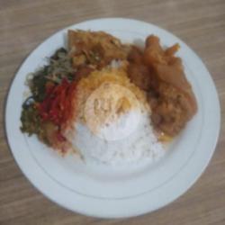 Nasi Tunjang / Kikil Padang Plus Teh Tawar Anget