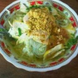 Paket Meriah:soto Nasi Gorengan Sate Usus Krupuk Minum