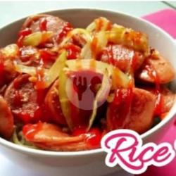 Paket Rice Bowl Sosis Spicy Bbq