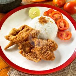 Paket Nasi Kulit Goreng Dikrispin