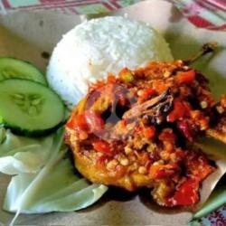 Burung Puyuh Penyet   Nasi