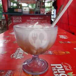 Es Kelapa Muda Gula Putih/ Cap
