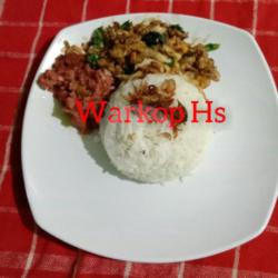 Nasi Telur Orak Arik Kornet