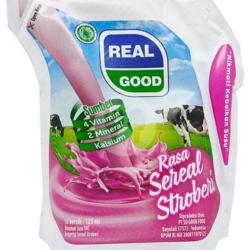 Susu Real Good 125 Ml Rasa Sereal Stroberi