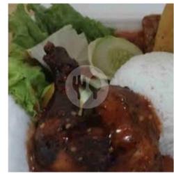 Ayam Bakar Lada Hitam   Nasi
