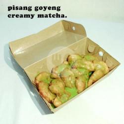 Pisang Goreng Creamy Matcha