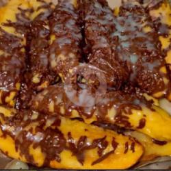 Pisang Tanduk Goreng Coklat Susu