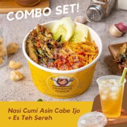 Combo Set Nasi Cumi Asin Cabe Ijo