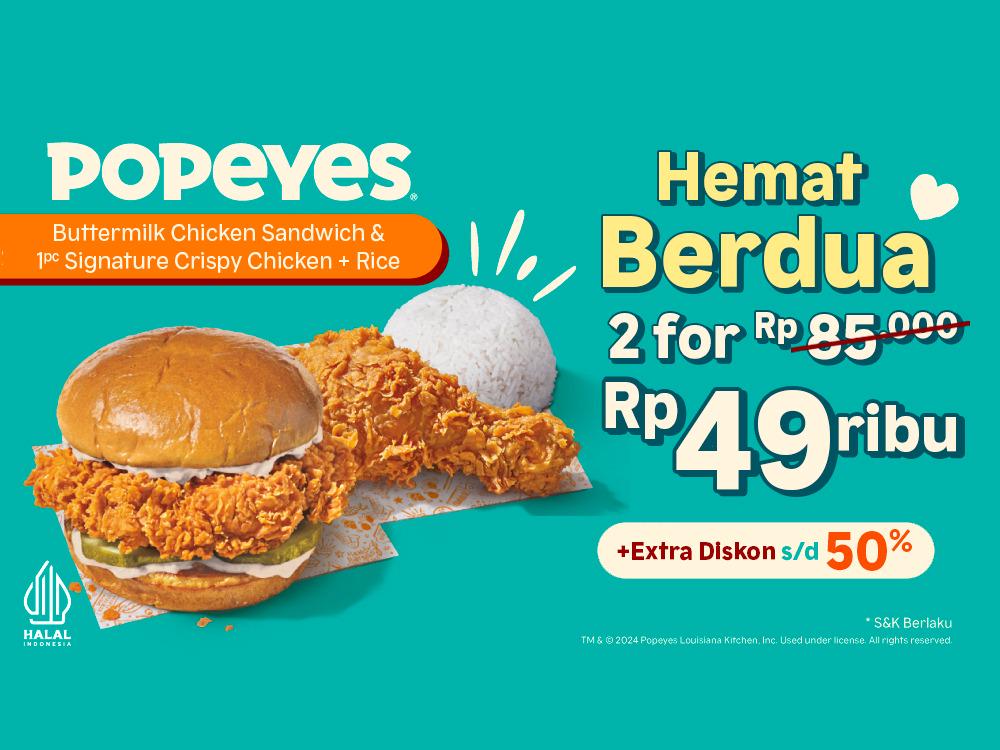 Popeyes Chicken, Lippo Cikarang - GoFood