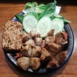 Nasi Penyet Bakwan   Tahu Tempe