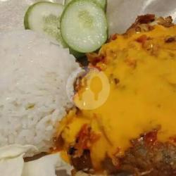 Paket Ayam Geprek Nuklir Saus Richeese