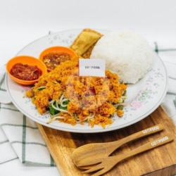 Nasi Urap , Tahu, Tempe