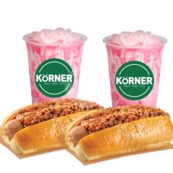 Combo Duet 2 Hot Dog Beef 2 Iced Lychee Tea
