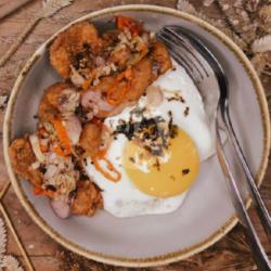 Chicken Skin Sambal Matah Ricebowl