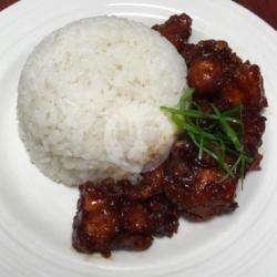 Nasi Ayam Crispy Saus Teriyaki