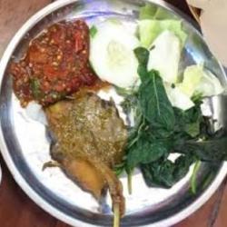 Tempong Bebek Goreng (dada/ Paha )tanpa Nasi