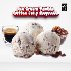 Ice Cream Vanilla Coffe Jelly Esspreso