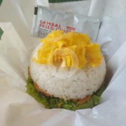 Nasi Burger Pedas