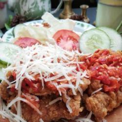 Ayam Geprek Keju ( Sambal Terasi / Bawang)