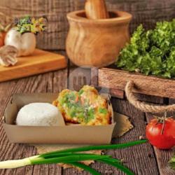 Nasi Chicken Katsu Cabe Garam