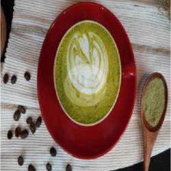 Hot Green Matcha Latte