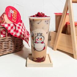 Red Bean Milk Tea (large)