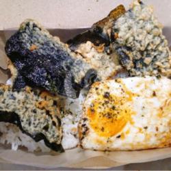 Nasi Tempura Nori Wijen Telor