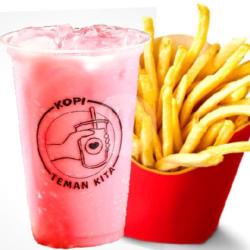 Frenchfries And Free Drink