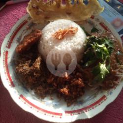 Nasi Pecel Ikan Daging