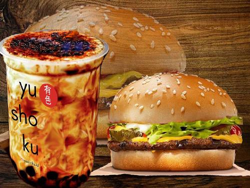 Minuman Boba and Burger YUSHOKU, Jl.Kampus Timur 64 Kleak