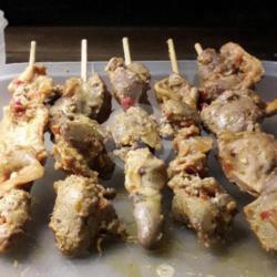 Sate Ampela Ati (bumbu Pedas)