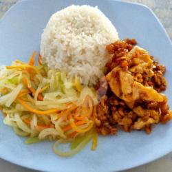 Nasi Campur Tahu Tempe Saos