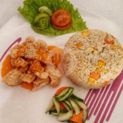 Nasi Goreng Toping Udang Saos Singapore