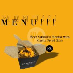 Beef Yakiniku Mentai With Garlic Fried Rice