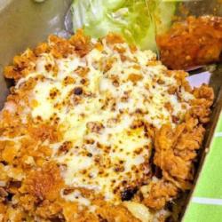 Ayam Geprek Keju Mozarella