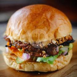 Chicken Satay Burger - Double