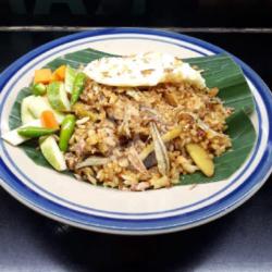 Nasi Goreng Ikan Asin Jengkol