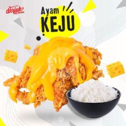 Nasi Ayam Fried Chicken   Saus Keju (sayap / Paha Bawah)