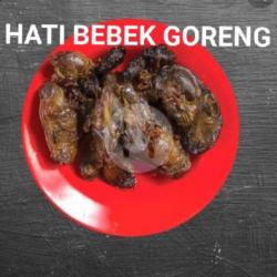 Hati Ampela Bebek(goreng)   Sambel   Lalapan