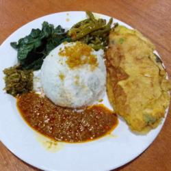 Nasi Padang Telur Dadar