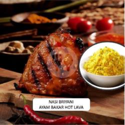 Nasi Biryani Ayam Bakar Hot Lava