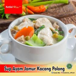 Sup Ayam Jamur Kacang Polong